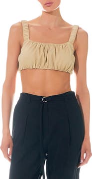 Grey Lab Scrunchie Bra Top
