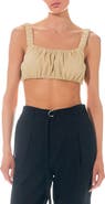 Grey Lab Scrunchie Bra Top