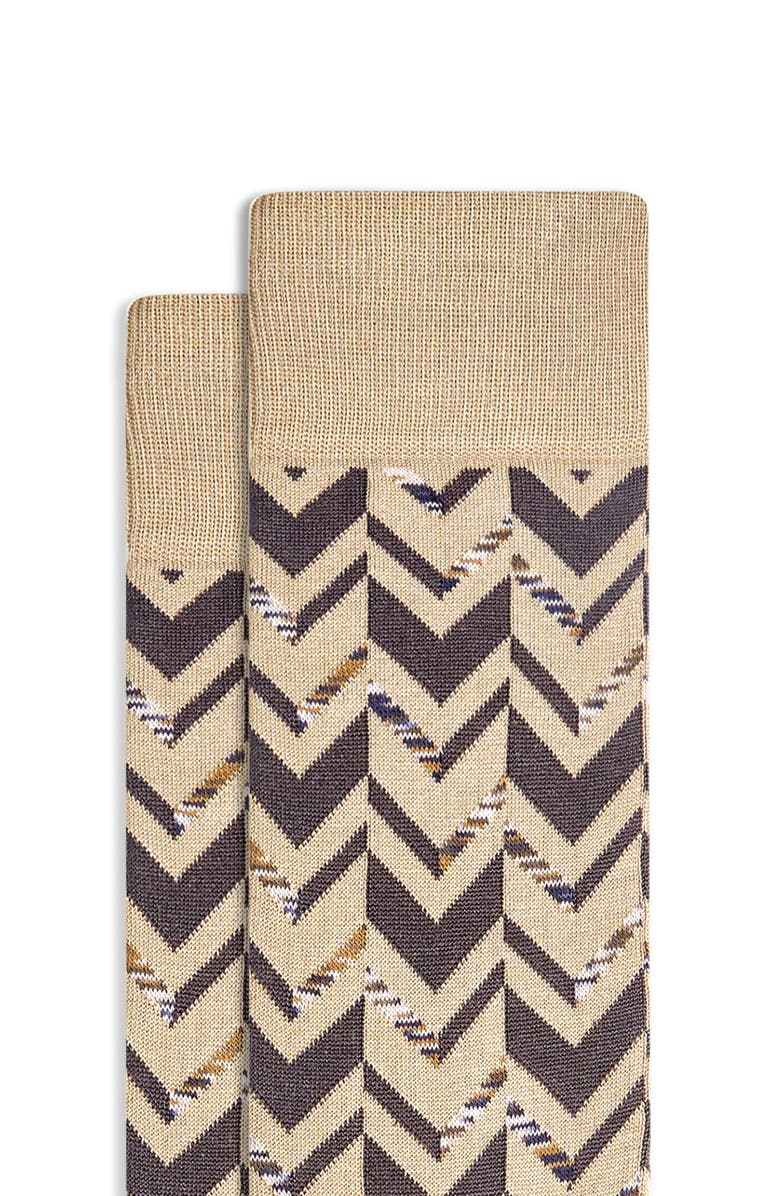 Bugatchi Chevron Stripe Dress Socks, Alternate, color, 