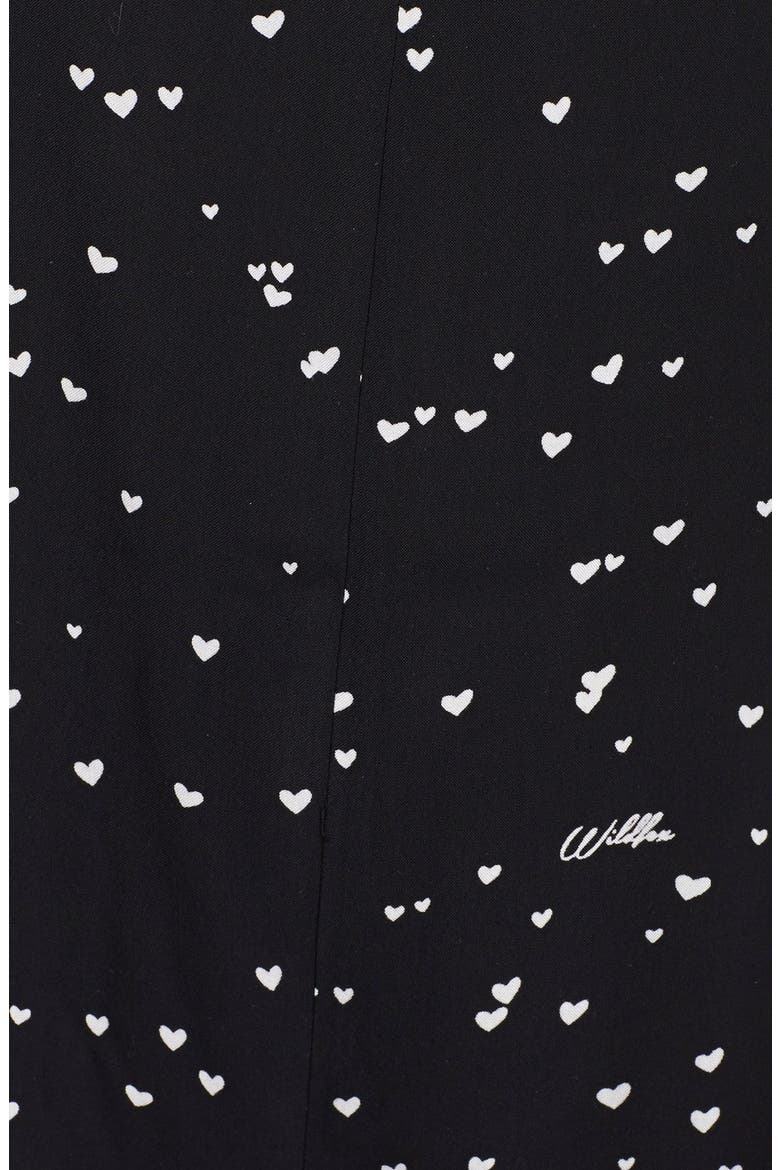 Print Sleep Romper, Alternate, color, BLACK WILD HEARTS