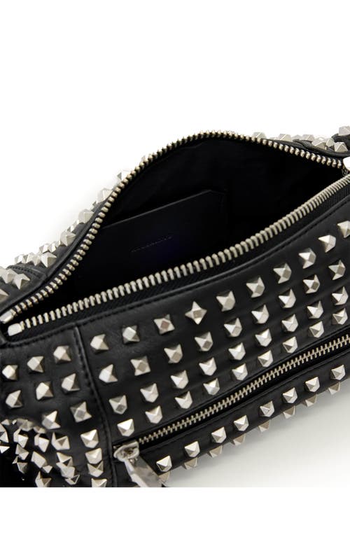 Allsaints Vega Embossed Leather Mini Shoulder Bag In Multi