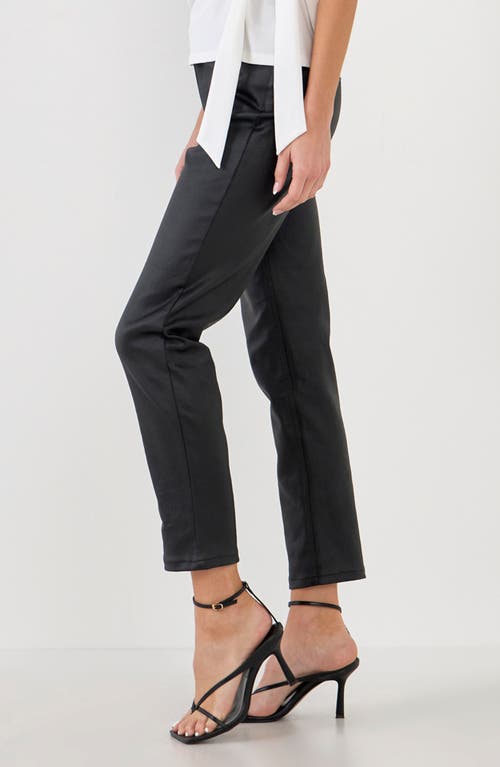 English Factory Coated Skinny Jean In Black