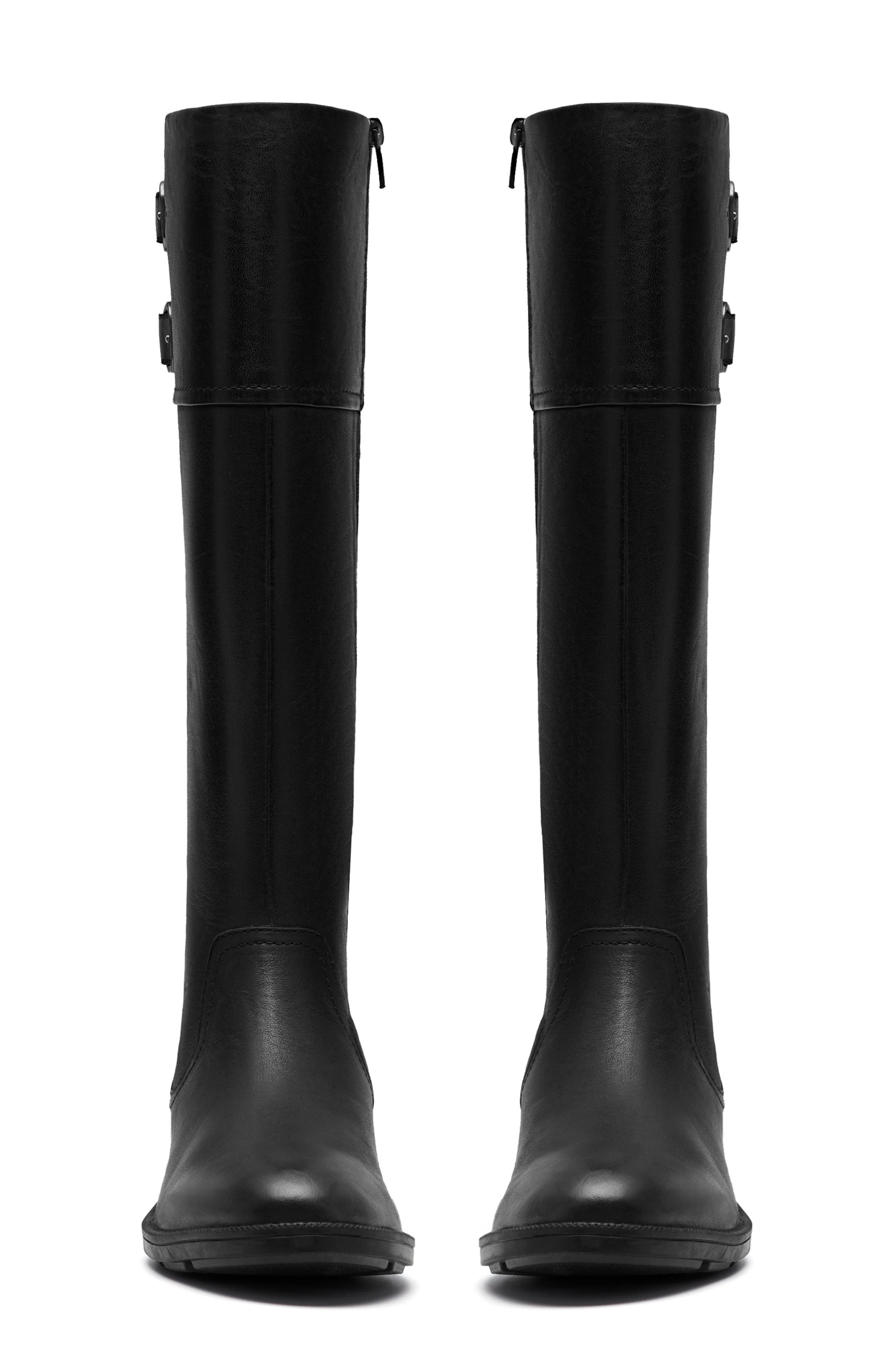 Clarks<sup>®</sup> Adalynn Hope Knee High Boot, Alternate, color, Black Leather