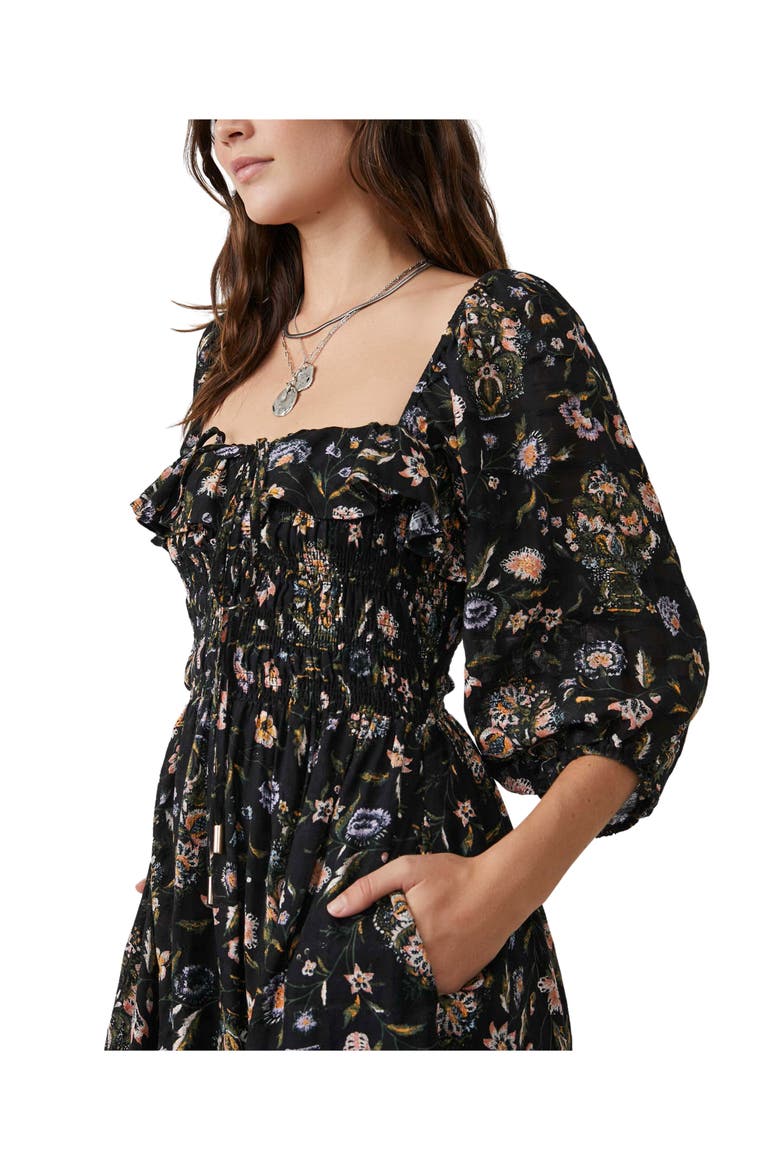 Oasis Print Maxi Dress, Alternate, color, BLACK COMBO