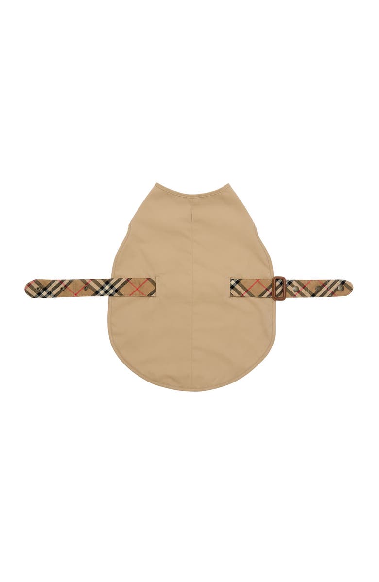 Burberry Gabardine Dog Coat, Main, color, Honey/Sand Beige