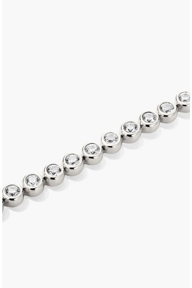 Bezel Sapphire Tennis Bracelet, Alternate, color, Sterling Silver