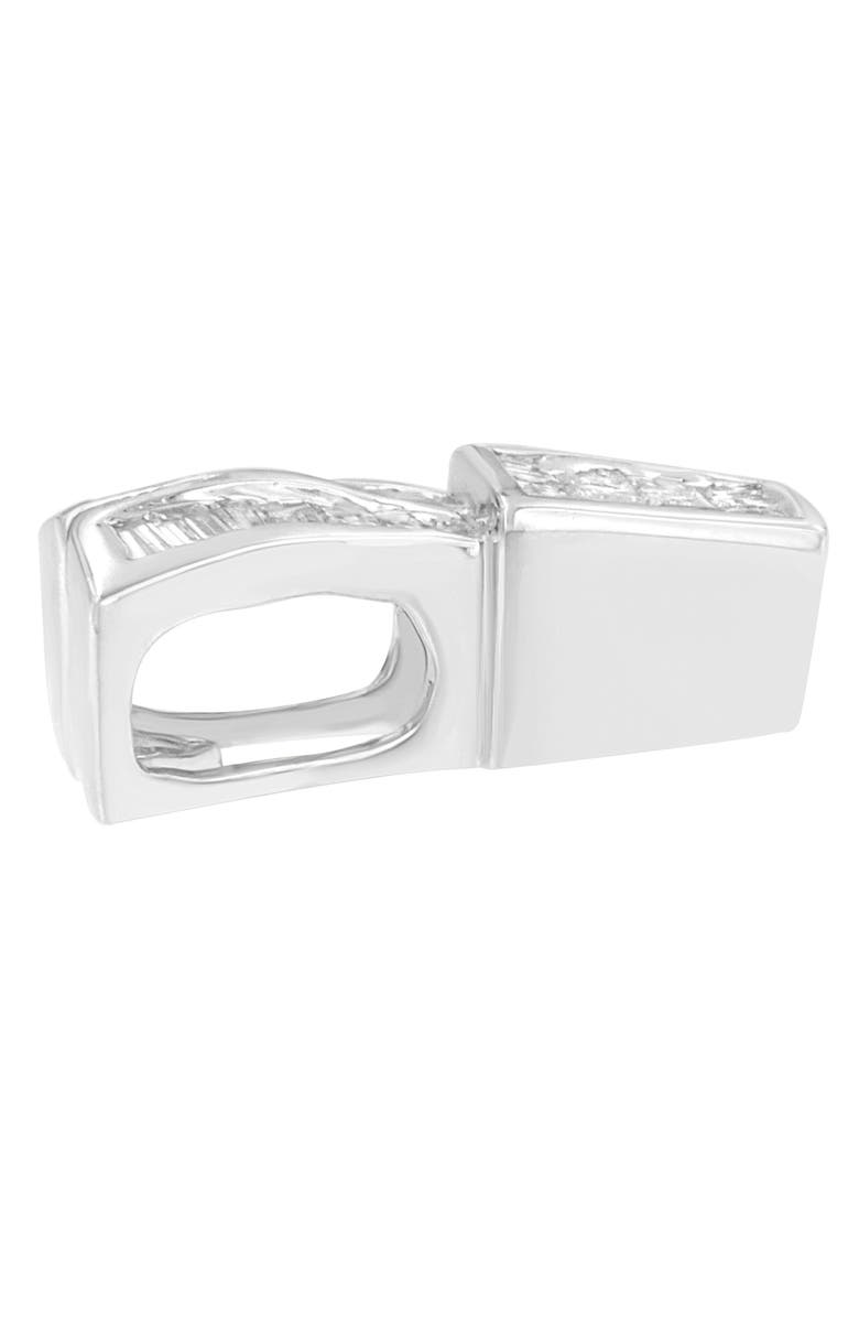 Haus of Brilliance 14K White Gold 1 1/3 cttw Diamond Sparkling Shapes Pendant Necklace, Alternate, color, White