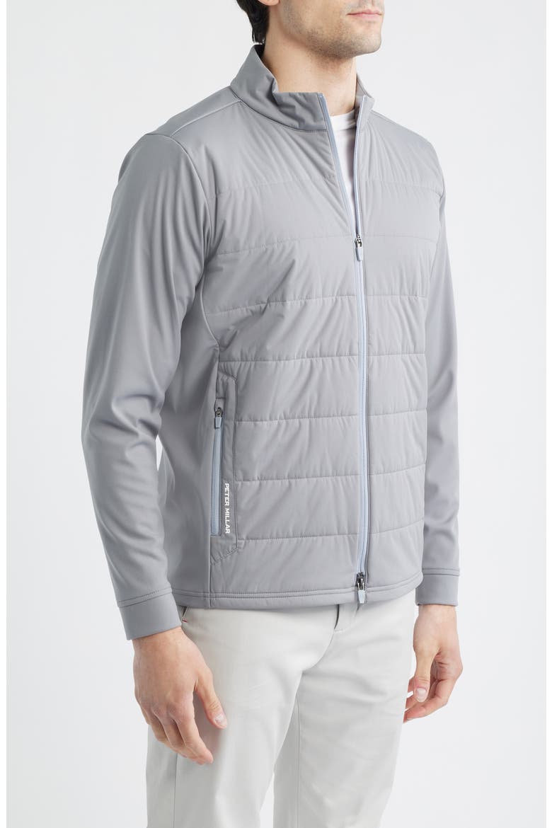 Merge Water Resistant Hybrid Jacket, Alternate, color, OSLO GREY