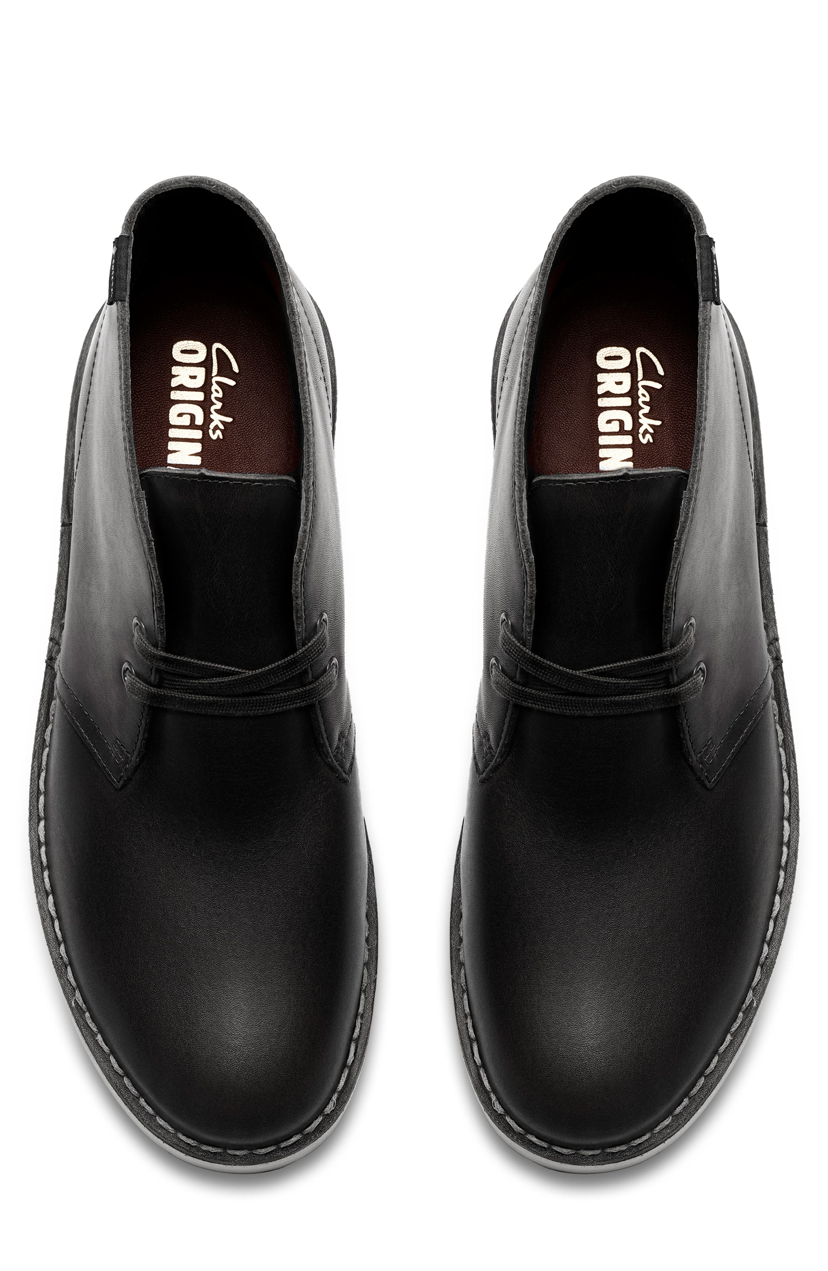 Clarks<sup>®</sup> Originals Gore-Tex<sup>®</sup> Waterproof Desert Boot, Alternate, color, Black Leather