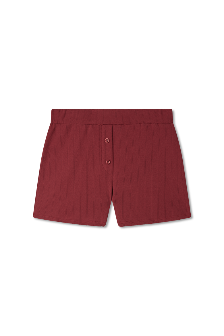 Pointelle Lounge Short, Main, color, SUN DRIED TOMATO