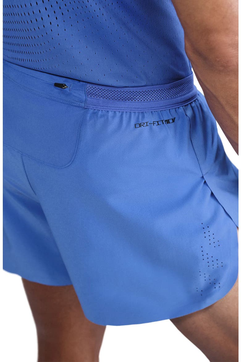 AeroSwift 4-Inch Running Shorts, Alternate, color, COMET BLUE/ BLACK