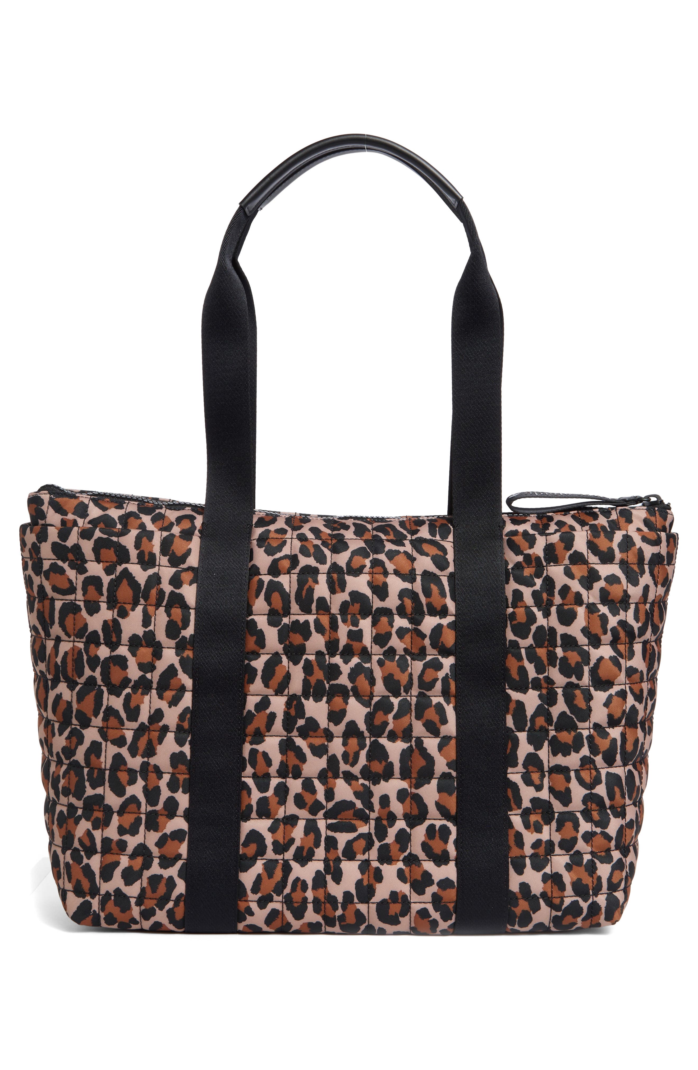 Kate Spade New York Camden Spotted Leopard Print Tote Bag, Alternate, color, Brown Multi