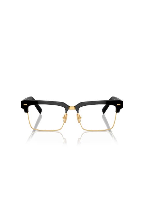 Miu Miu 54mm Rectangle Optical Glasses In Black