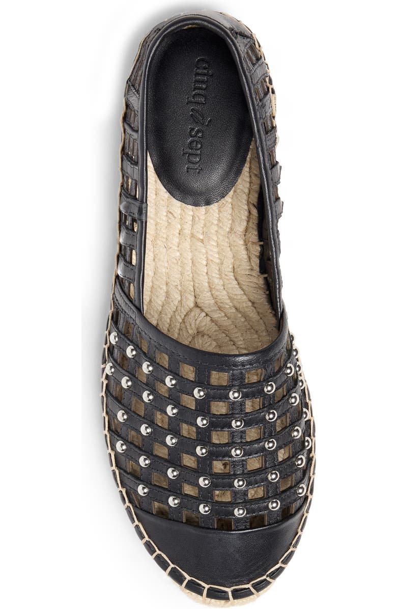Cinq à Sept Rochel Cage Studded Espadrille Cap Toe Flat, Alternate, color,