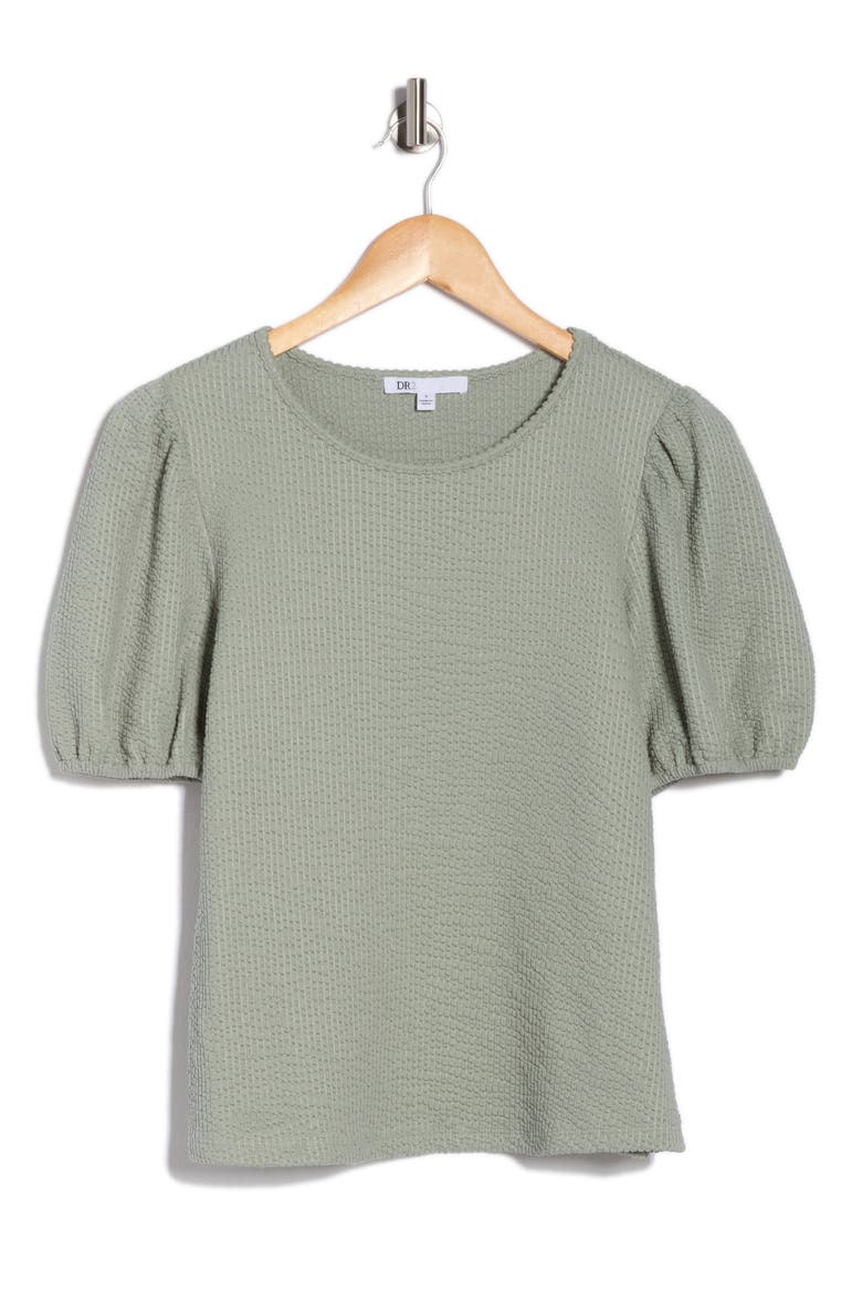 Rib Textured T-Shirt, Alternate, color, Q163 NEW SAGE