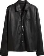 RtA Parlan Faux Leather Shacket