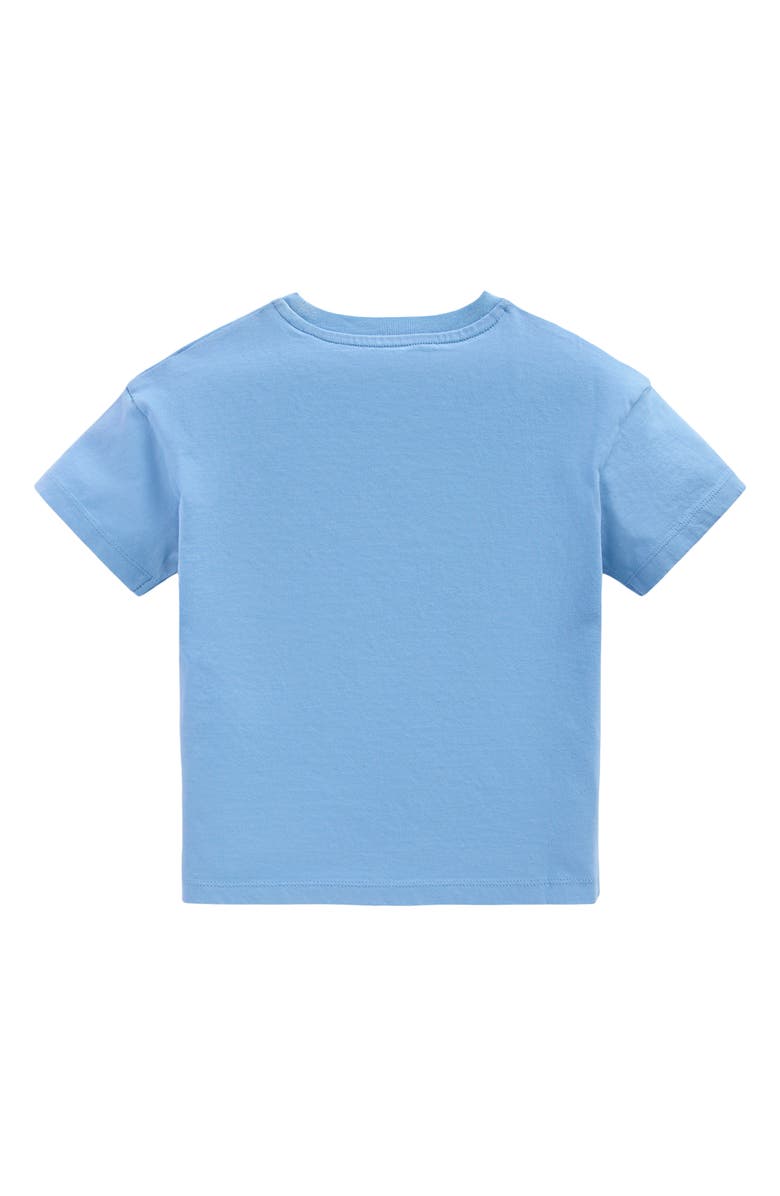 Mini Boden Kids' Appliqué T-Shirt, Alternate, color, Glacier Blue Dino