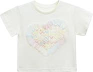 Mimi Tutu Rainbow Heart Applique T-Shirt