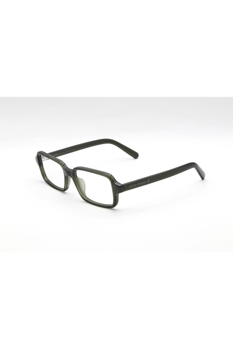 53mm Square Optical Glasses, Alternate, color, GREEN