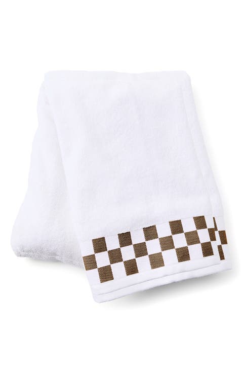 Rose Check Bath Towel