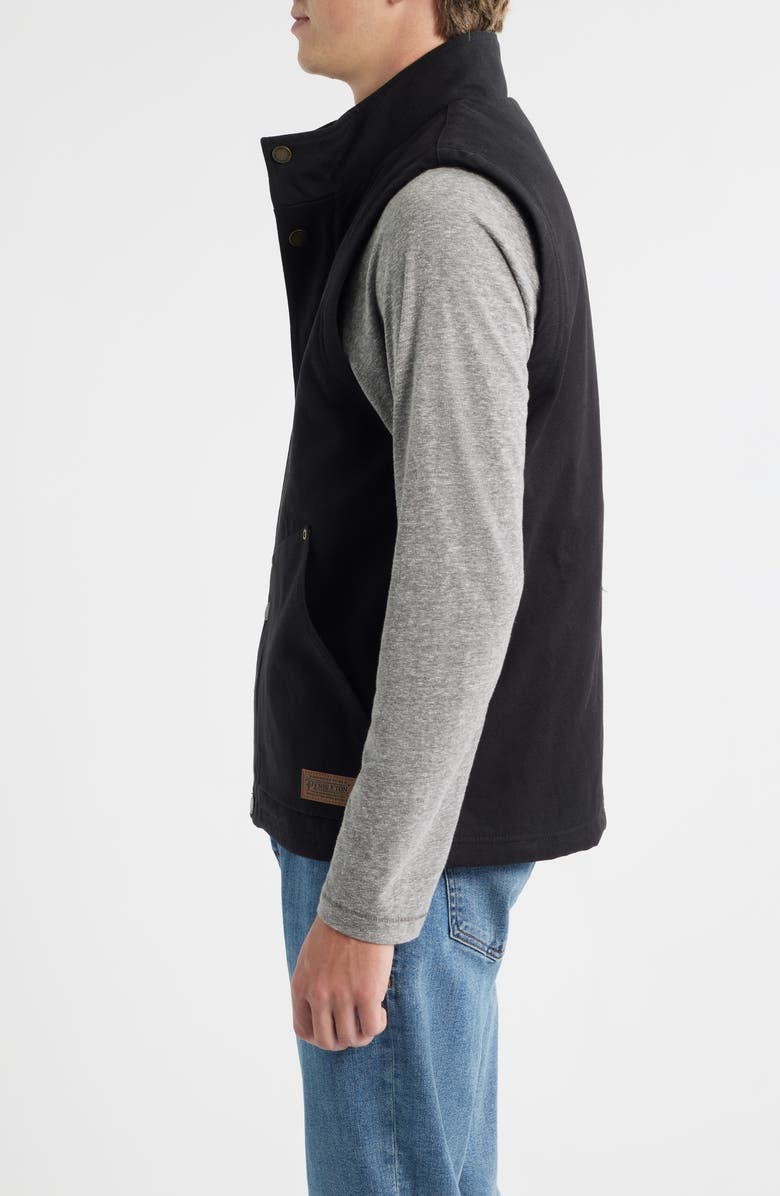 Pendleton Pine Grove Canvas Vest, Alternate, color, Black