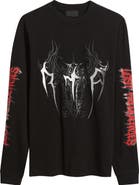 RtA Lawrence Cyber Sigilism Long Sleeve Graphic T-Shirt