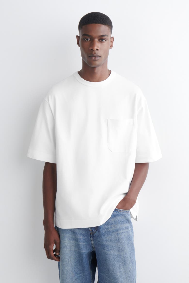 Oversized Heavyweight T-Shirt, Main, color, WHITE