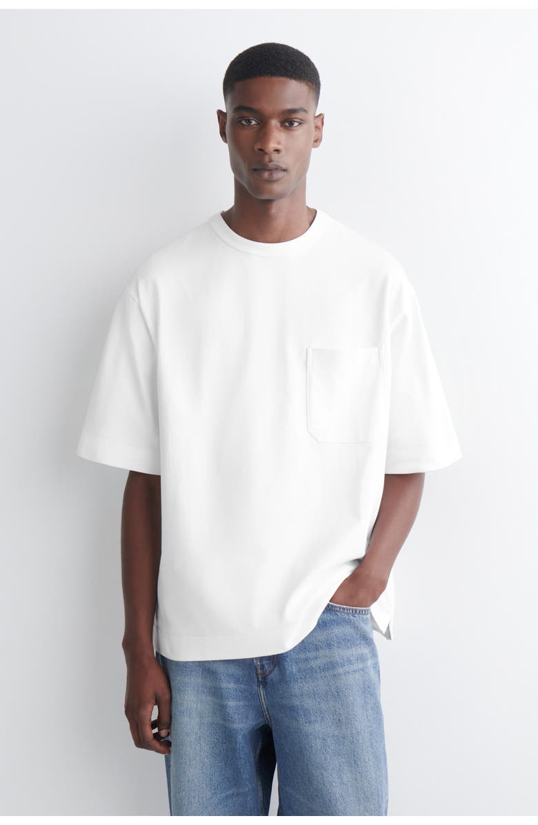 COS Oversized Heavyweight T-Shirt, Main, color, White