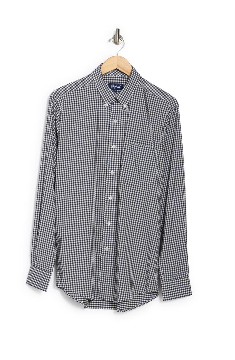 OXFORD Howell Gingham Print Regular Fit Performance Shirt, Alternate, color, 