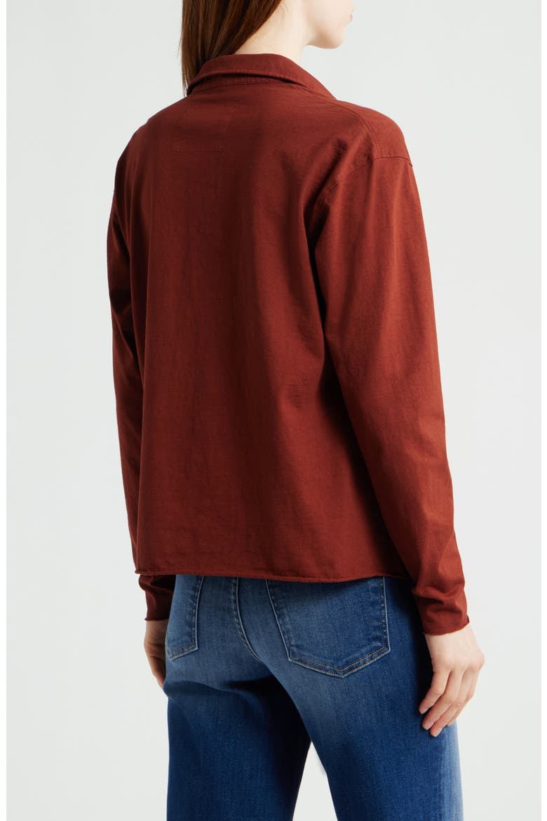 Patrick Popover Henley, Alternate, color, REDWOOD