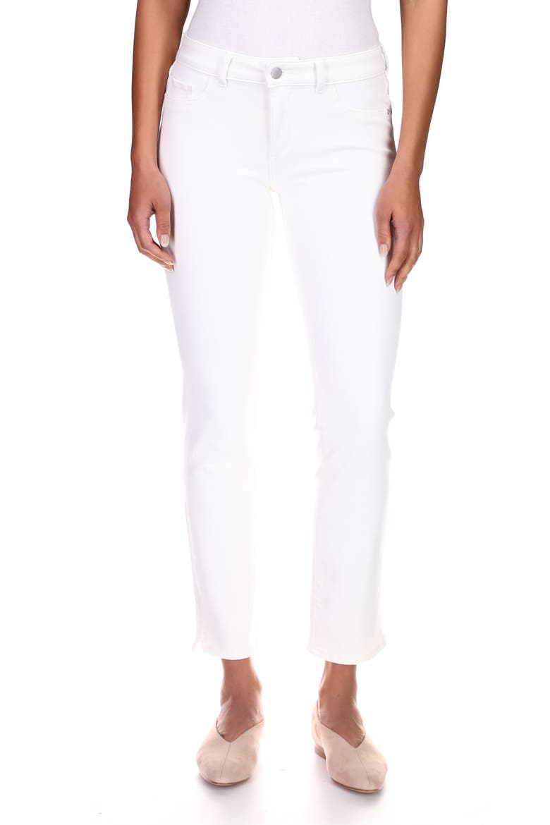 Angel Instasculpt Ankle Cigarette Jeans, Main, color, MILK (PERFORMANCE: X-FIT)