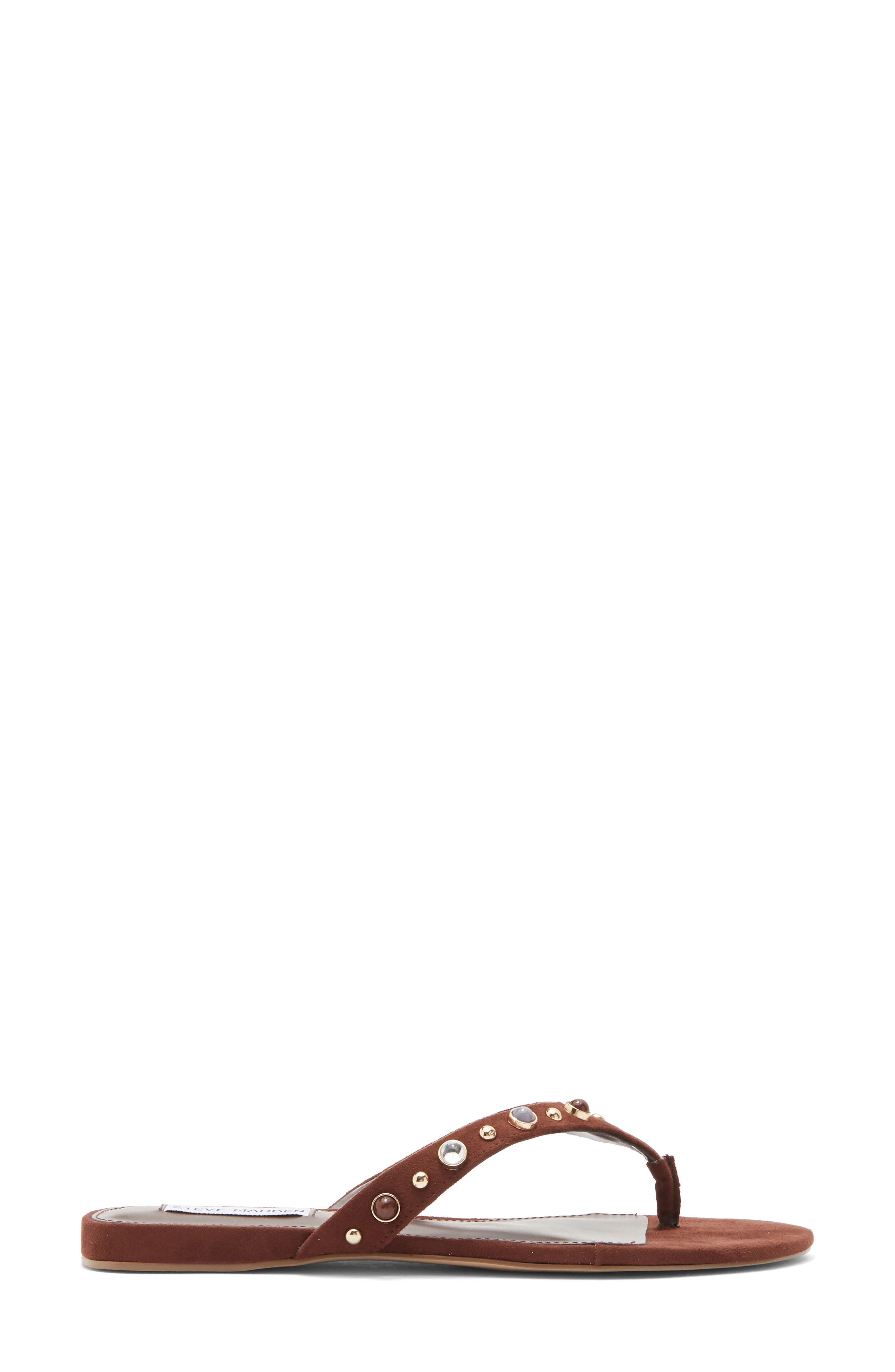 Daizy Flip Flop, Alternate, color, MILK CHOCOLATE