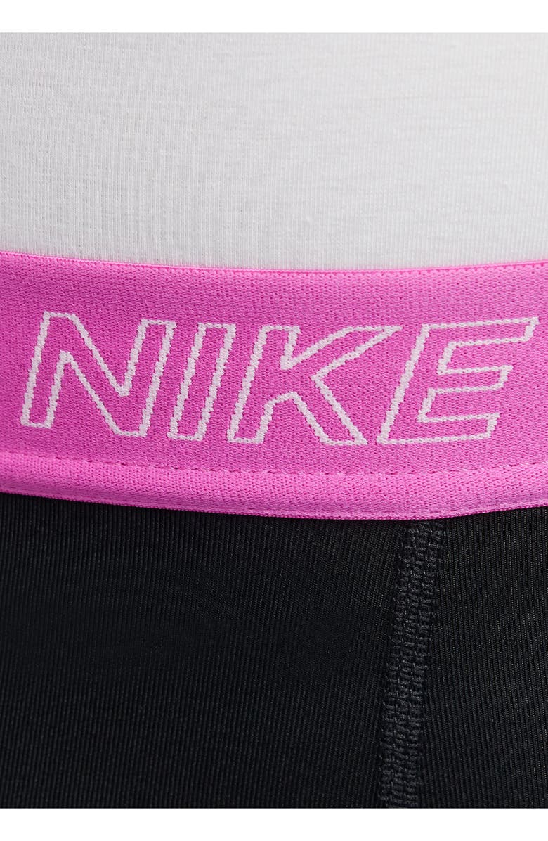 Nike Kids' Victory Gel Bike Shorts, Alternate, color, Black/ Active Fuchsia/ White