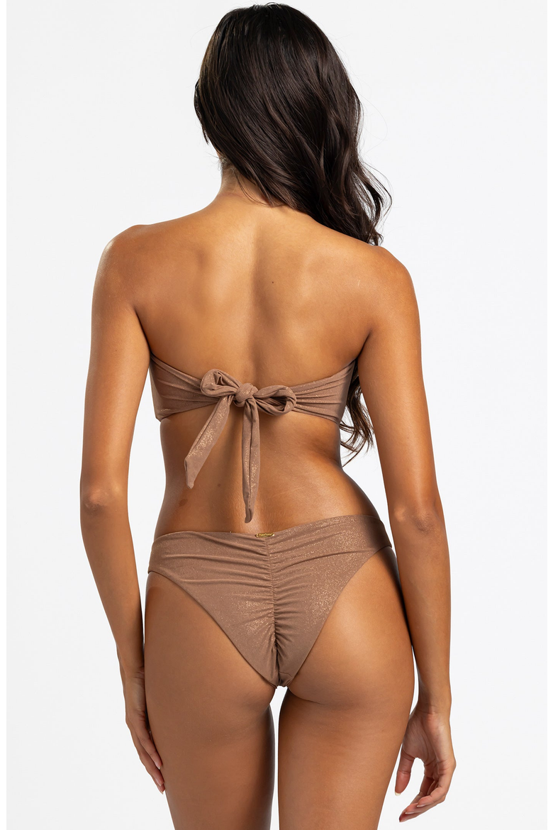 Kelsea Bandeau Top, Alternate, color, Mocha