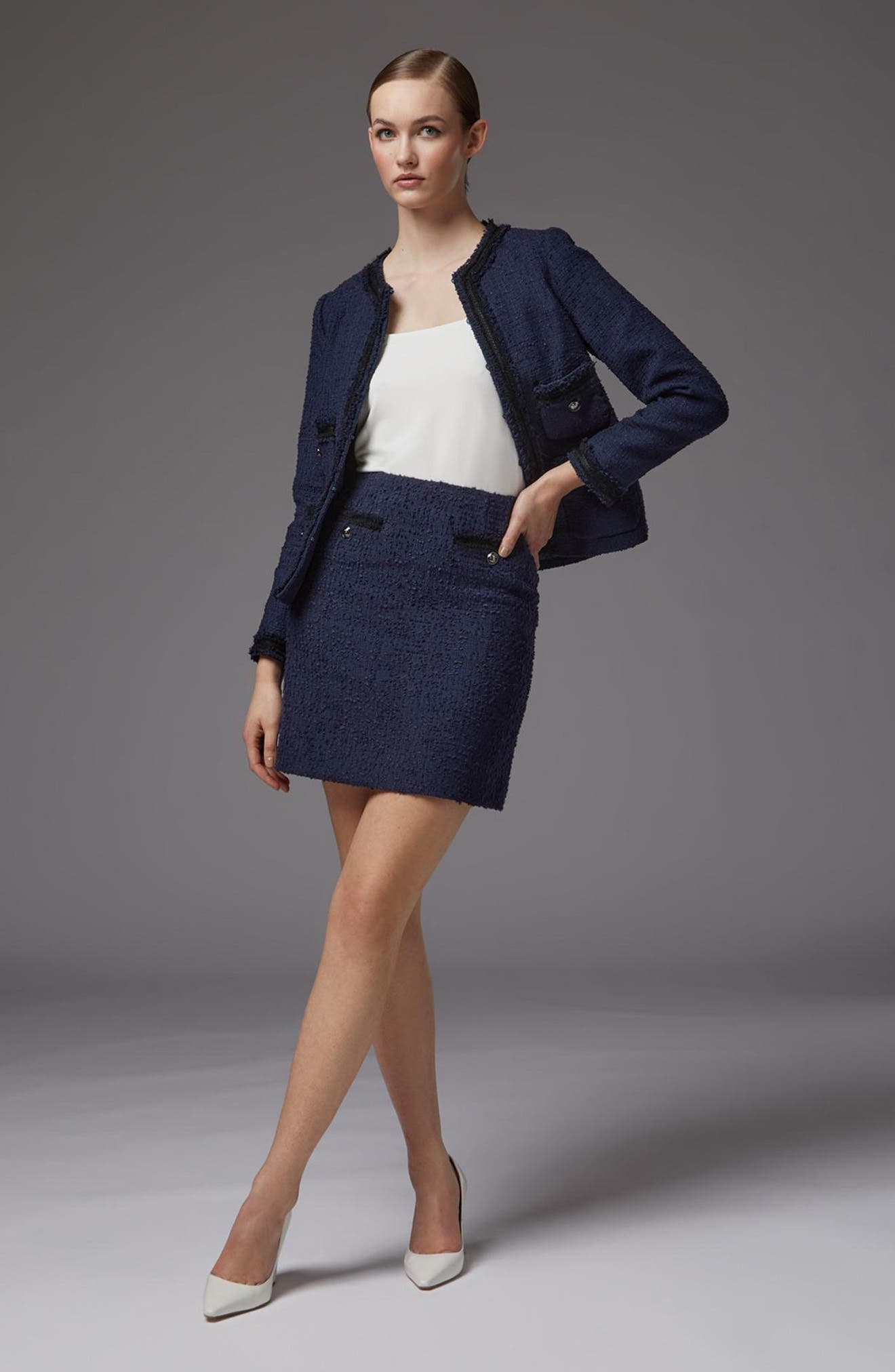 Charlee Tweed Miniskirt - image 2