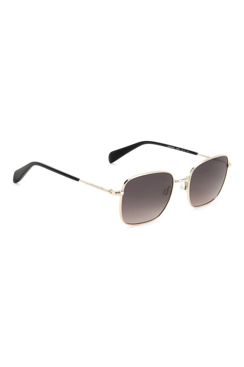 52mm Gradient Square Sunglasses, Alternate, color, GOLD/ BROWN GRADIENT