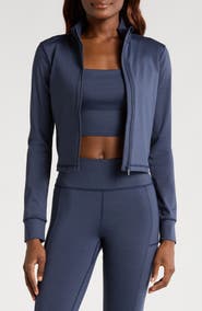 TravisMathew Moveknit Full Zip Crop Jacket