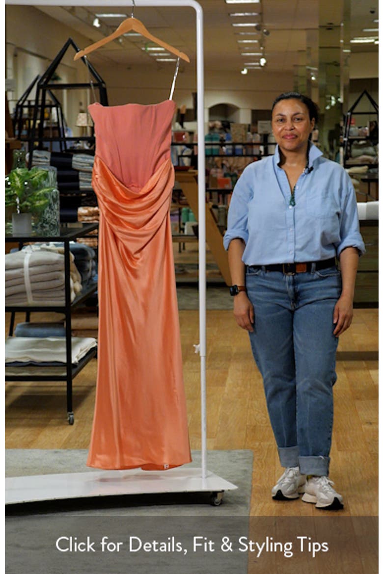 Persephone Strapless Corset Satin & Stretch Crepe Mermaid Gown video