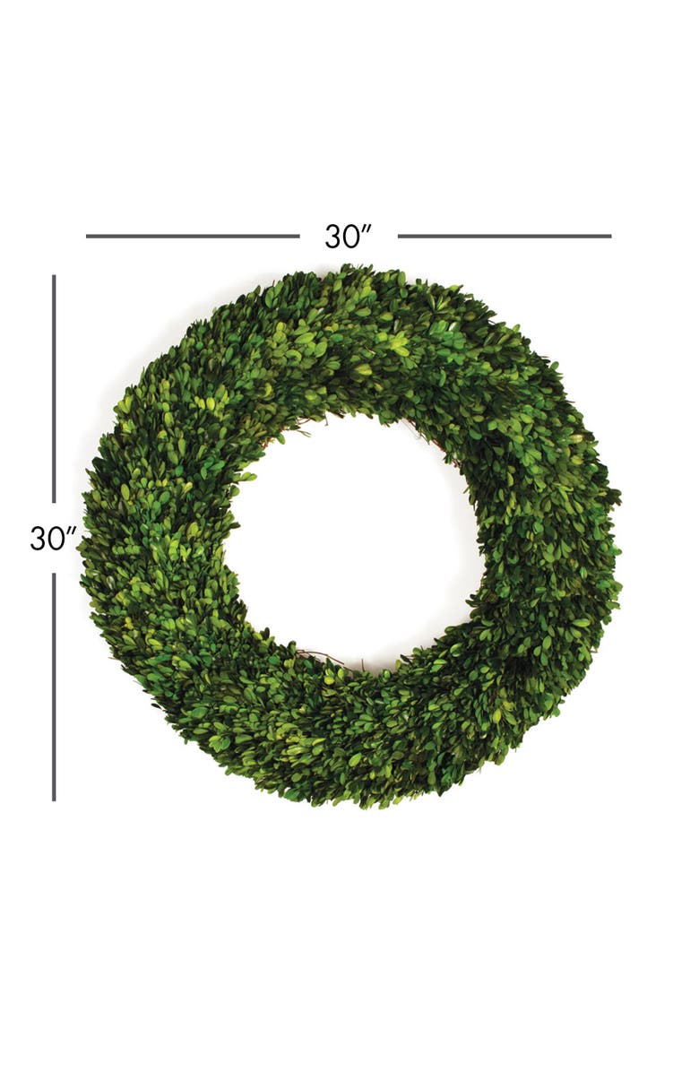Napa Home & Garden Boxwood Wreath, Alternate, color, Green