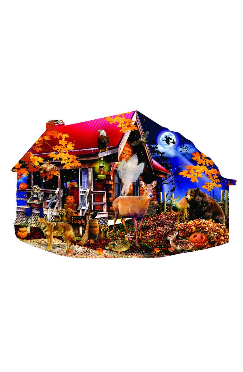 Sunsout Fireflies at the Cabin 1000 piece Jigsaw Puzzle for Adults Special Shape, Alternate, color, Multicolor