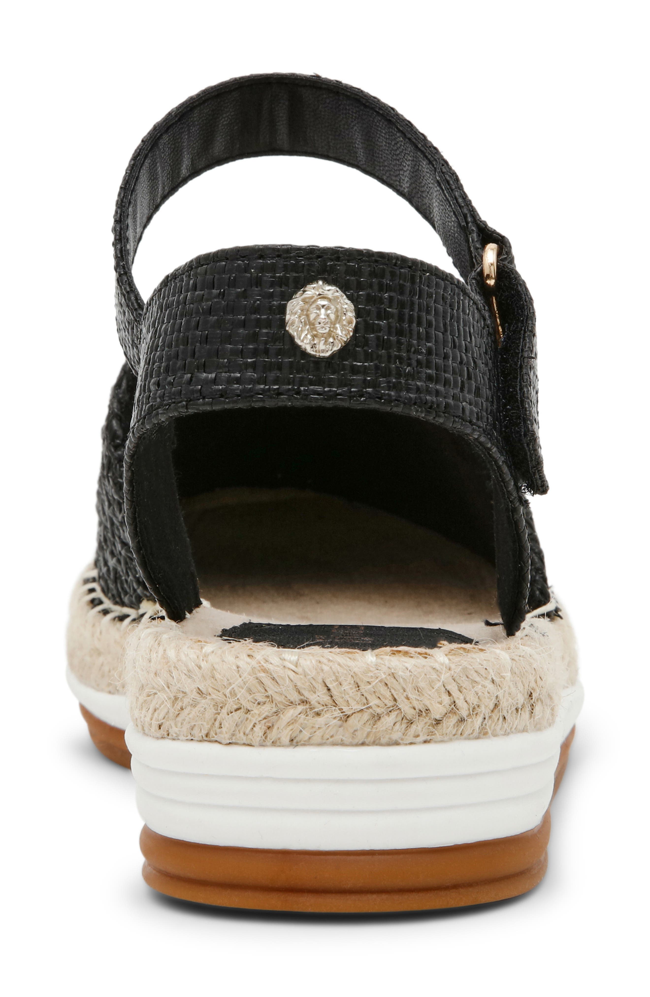 Anne Klein Jordanna Espadrille Sandal, Alternate, color, Black Raffia