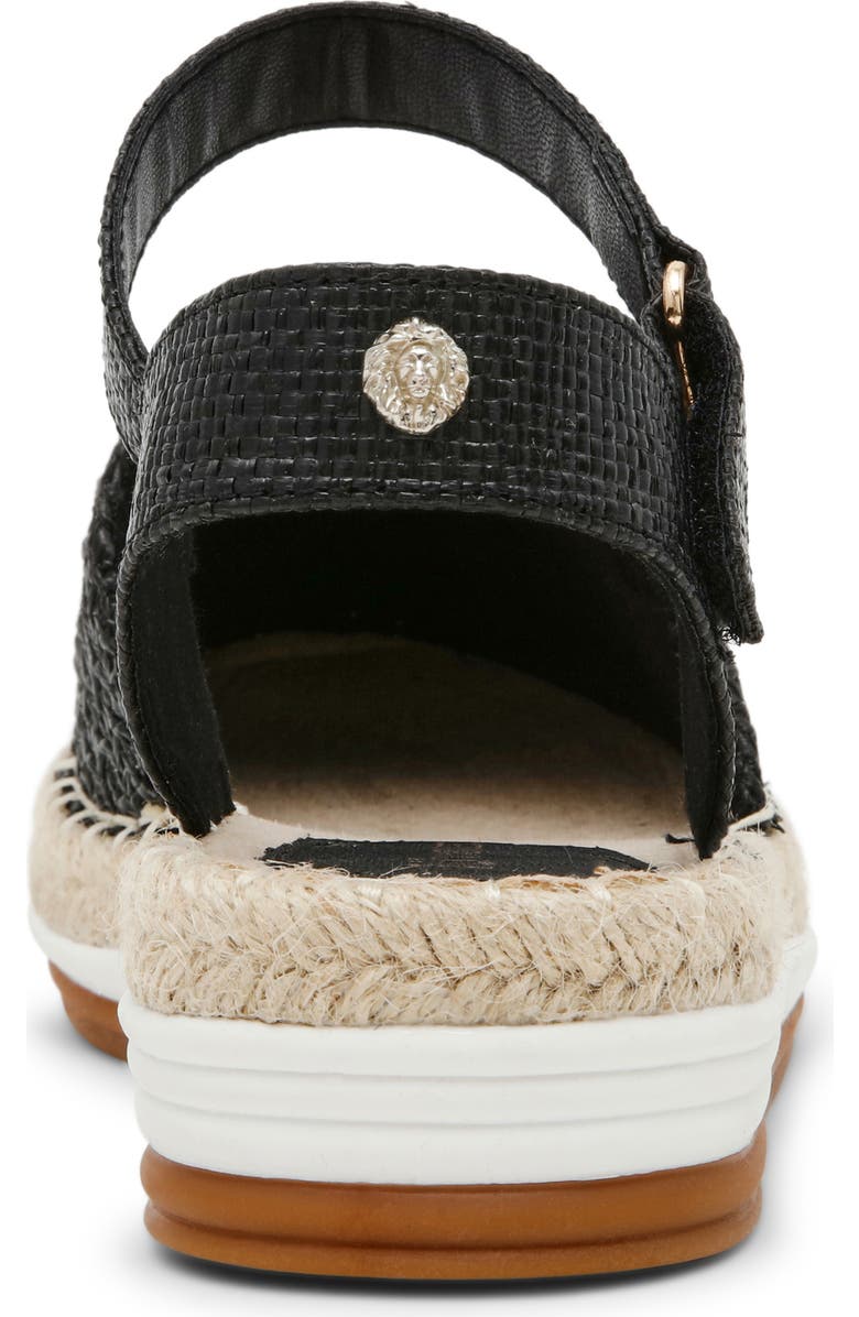 Anne Klein Jordanna Espadrille Sandal, Alternate, color, Black Raffia
