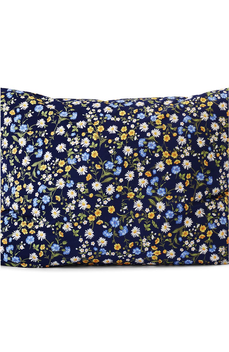 Lands' End Pureloft Pillow Sham, Alternate, color, Deep Sea Poppy Floral