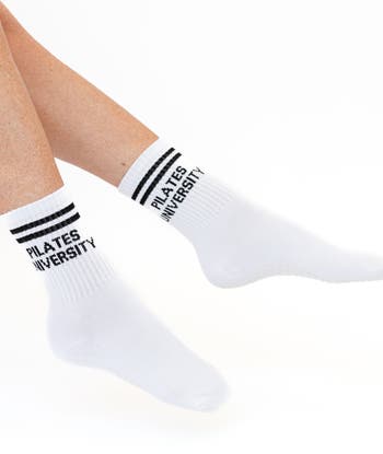 Assorted 2-Pack Classic Nonslip Grip Crew Socks