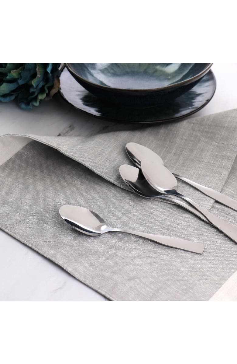 Gibson Home Classic Profile Tea Spoon 4 Piece Set, Alternate, color, Silver