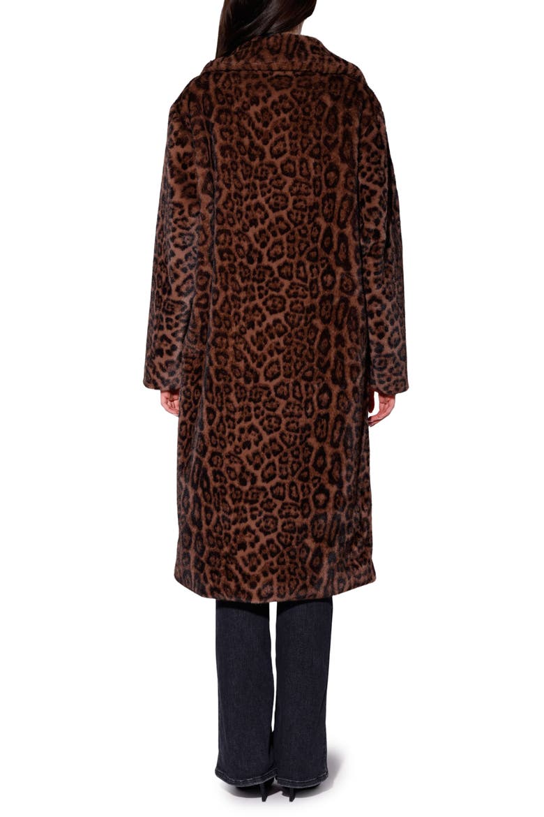 Pacey Faux Fur Midi Coat, Alternate, color, JAGUAR