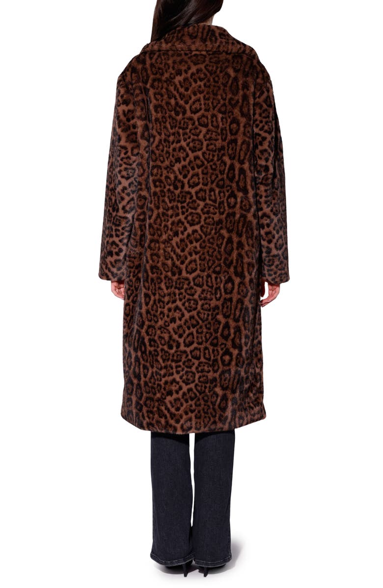 Walter Baker Pacey Faux Fur Midi Coat, Alternate, color, Jaguar