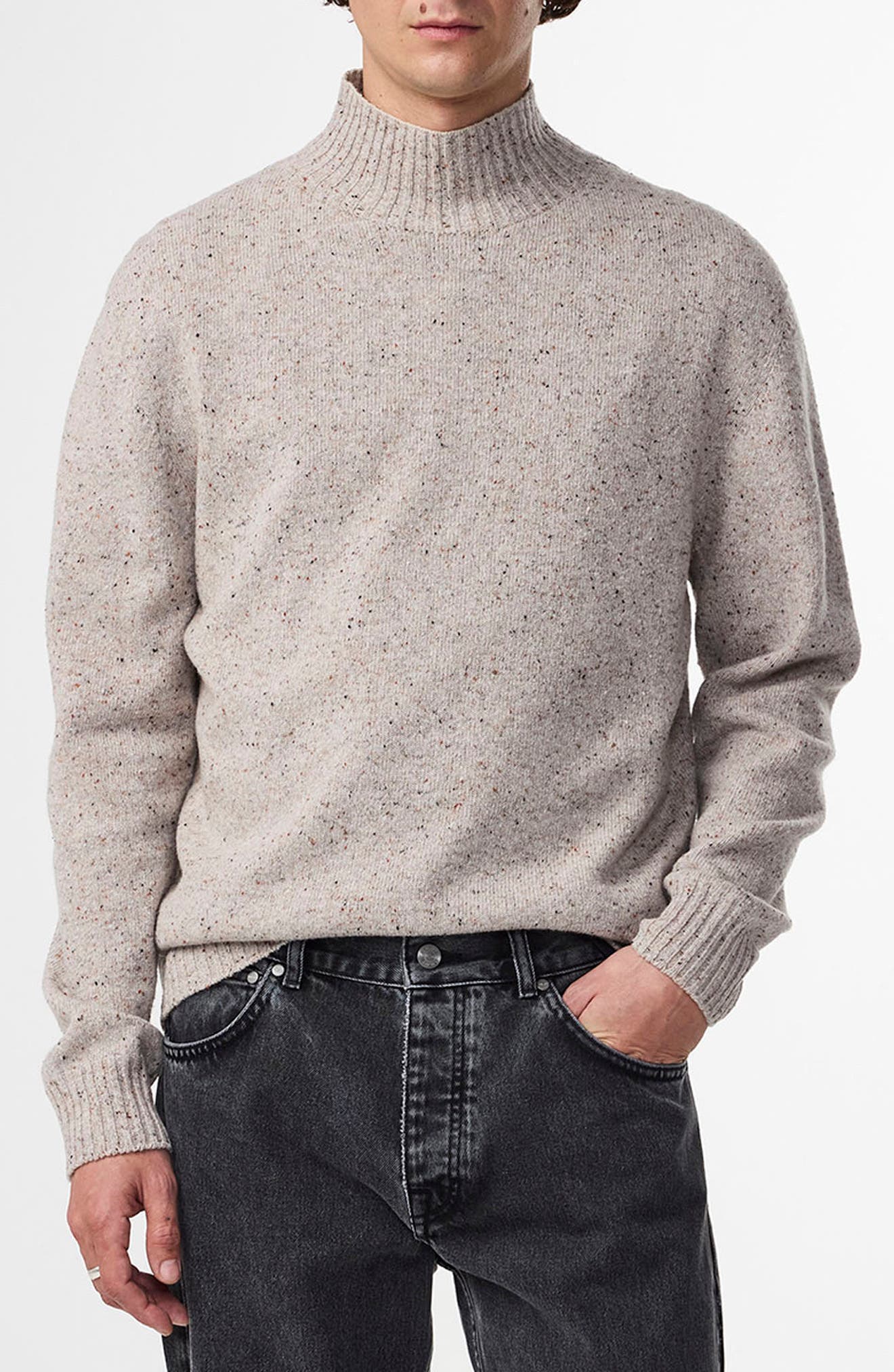 NN07 Aksel 6697 Wool Blend Mock Neck Sweater