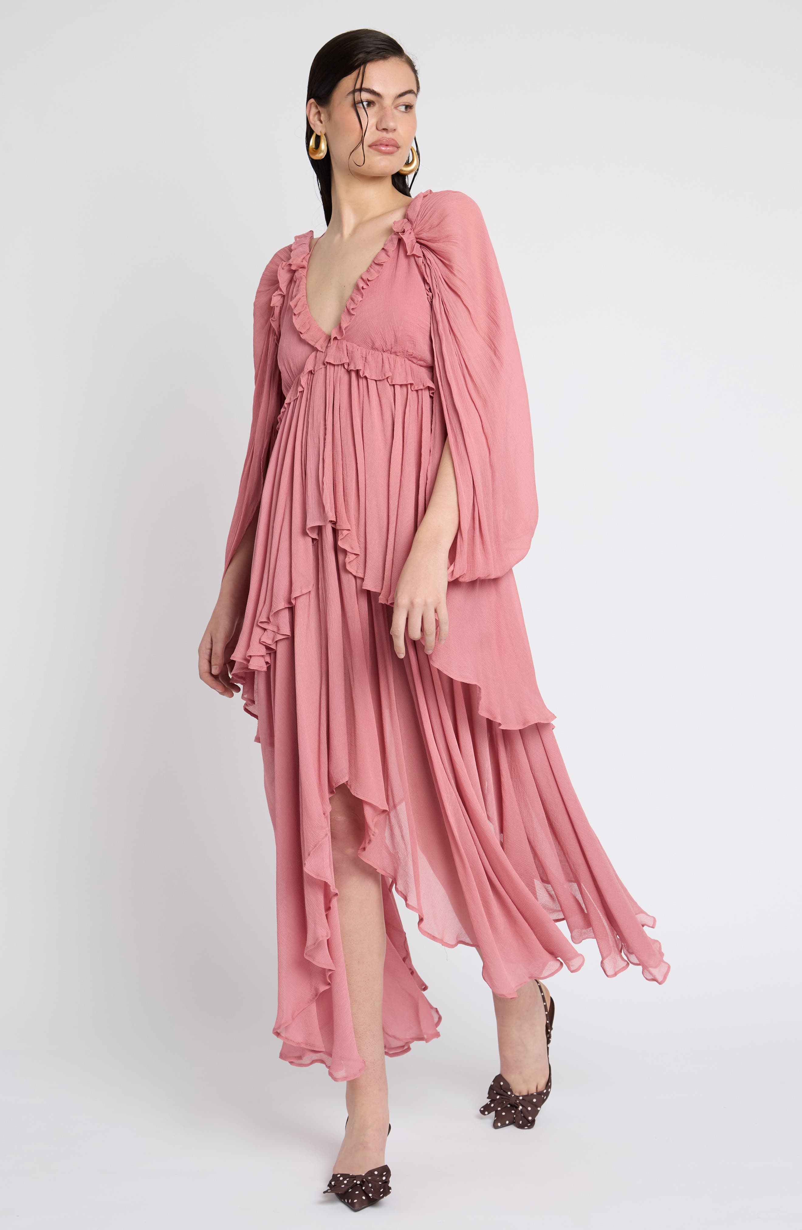 Muse Assembly Tiered Frill Maxi Dress (Women) | Nordstrom