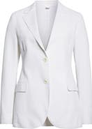 Eleventy Single Breasted Cotton Blend Blazer